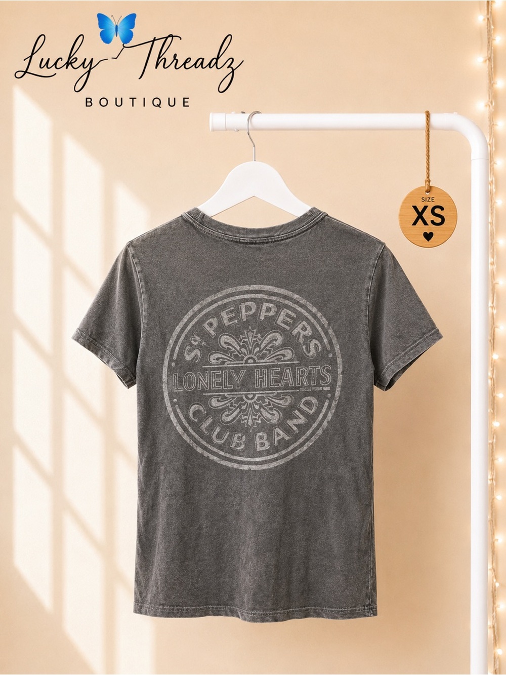 Junk Food The Beatles Sgt. Pepper Double-Sided Graphic Tee – Size XS